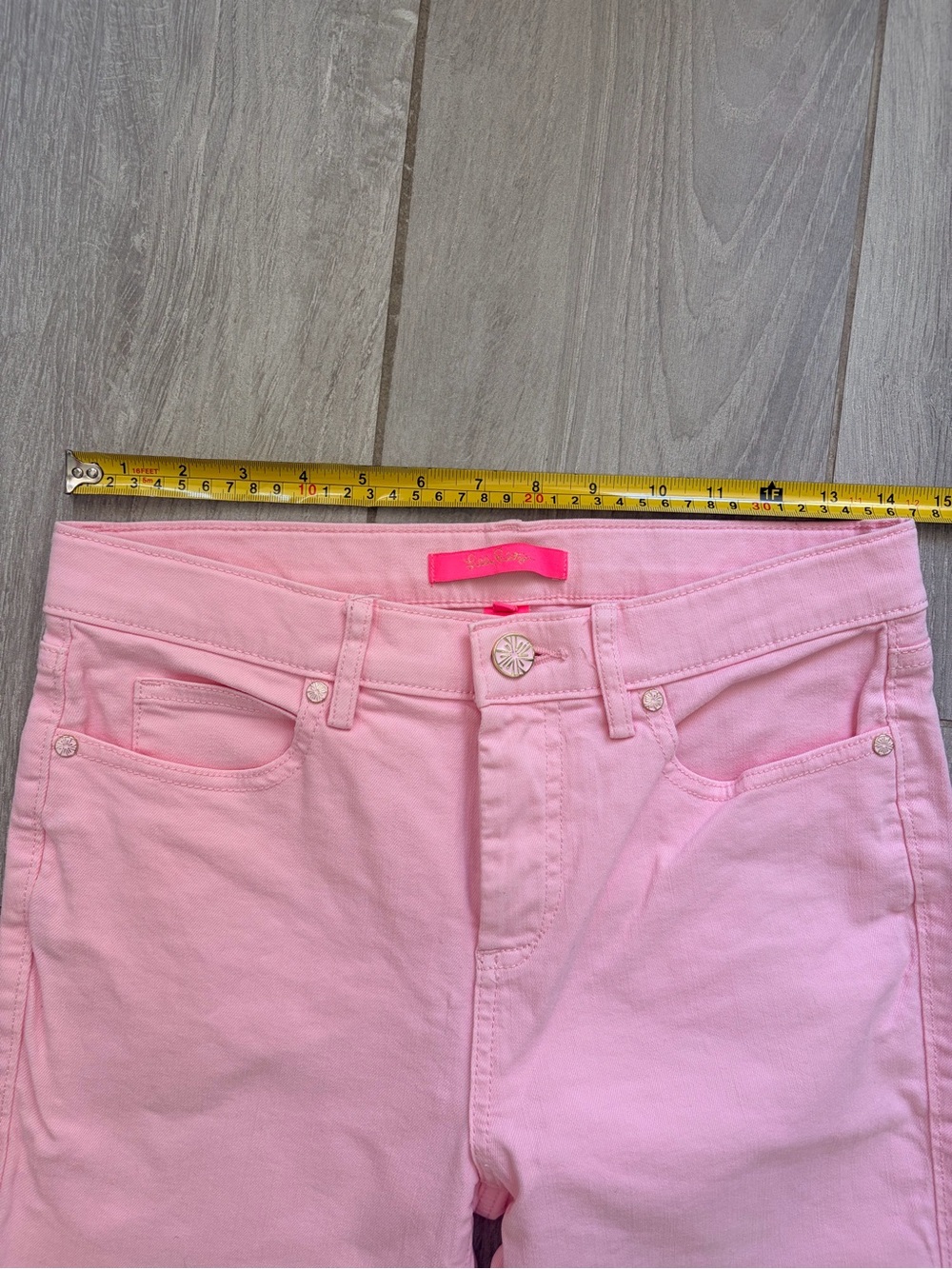 Lilly Pulitzer Pastel Pink Straight-Leg Jeans - Picture 6 of 8